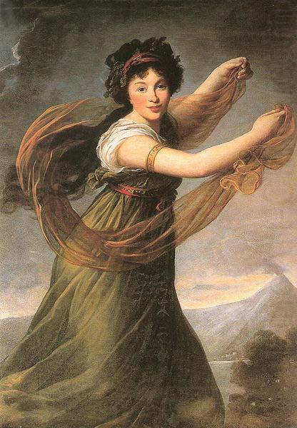 elisabeth vigee-lebrun Portrait of Pelagie Sapiezyna nee Potocka. china oil painting image